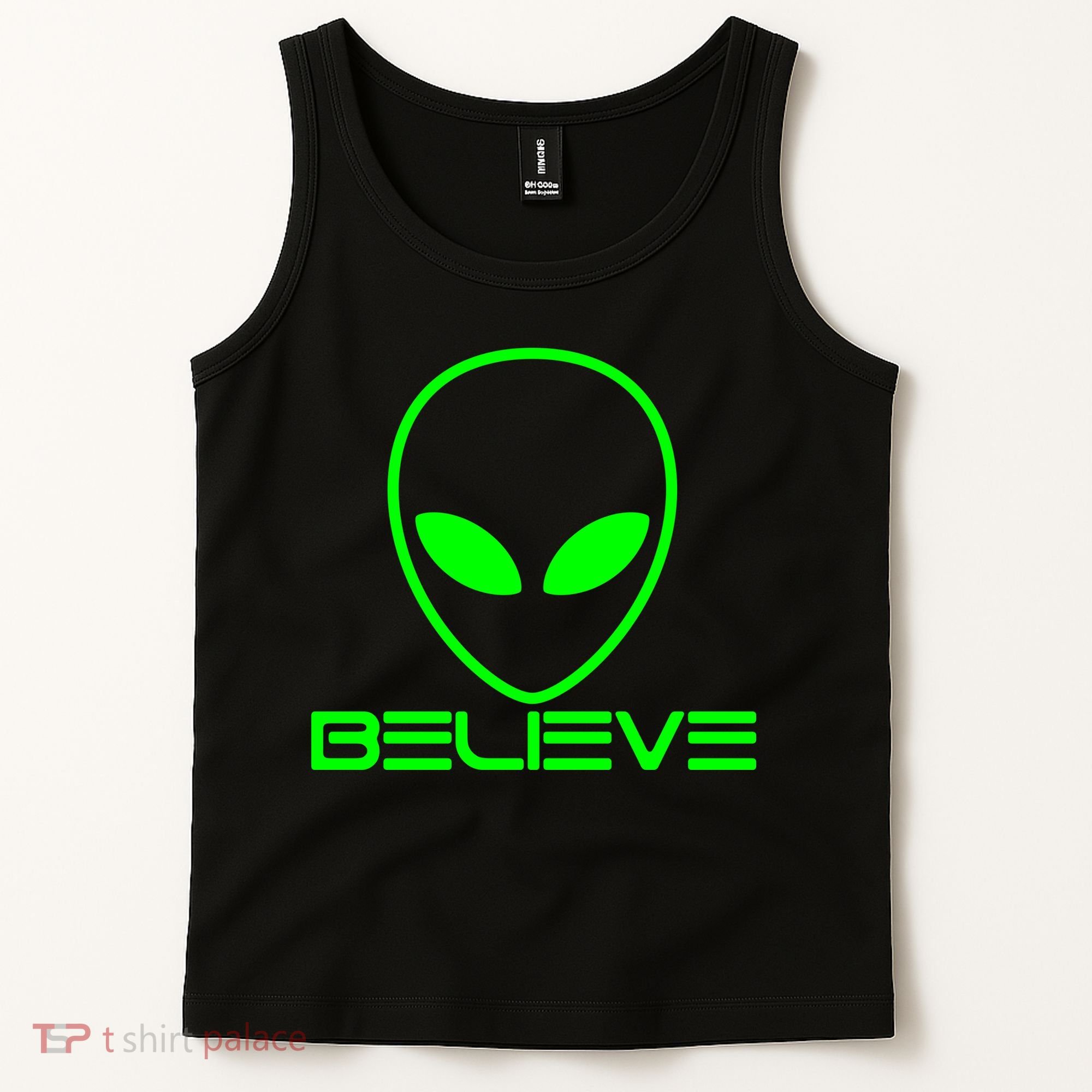 Alien Believe Funny Science Tank Top