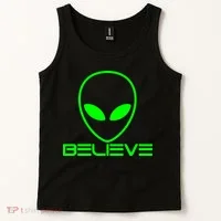 Alien Believe Funny Science Tank Top thumb 2