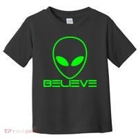 Alien Believe Funny Science Toddler T-Shirt thumb 0