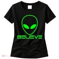 Alien Believe Funny Science Women's T-Shirt thumb 0