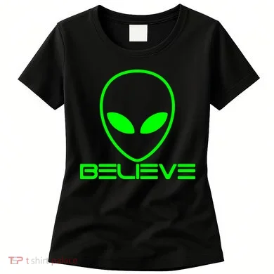 Alien Believe Funny Science Women's T-Shirt