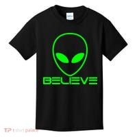 Alien Believe Funny Science Kids T-Shirt thumb 0