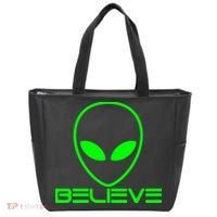 Alien Believe Funny Science Tote Bag thumb 0