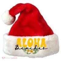 Aloha Beaches Funny Hawaii Tropical Santa Hat thumb 0