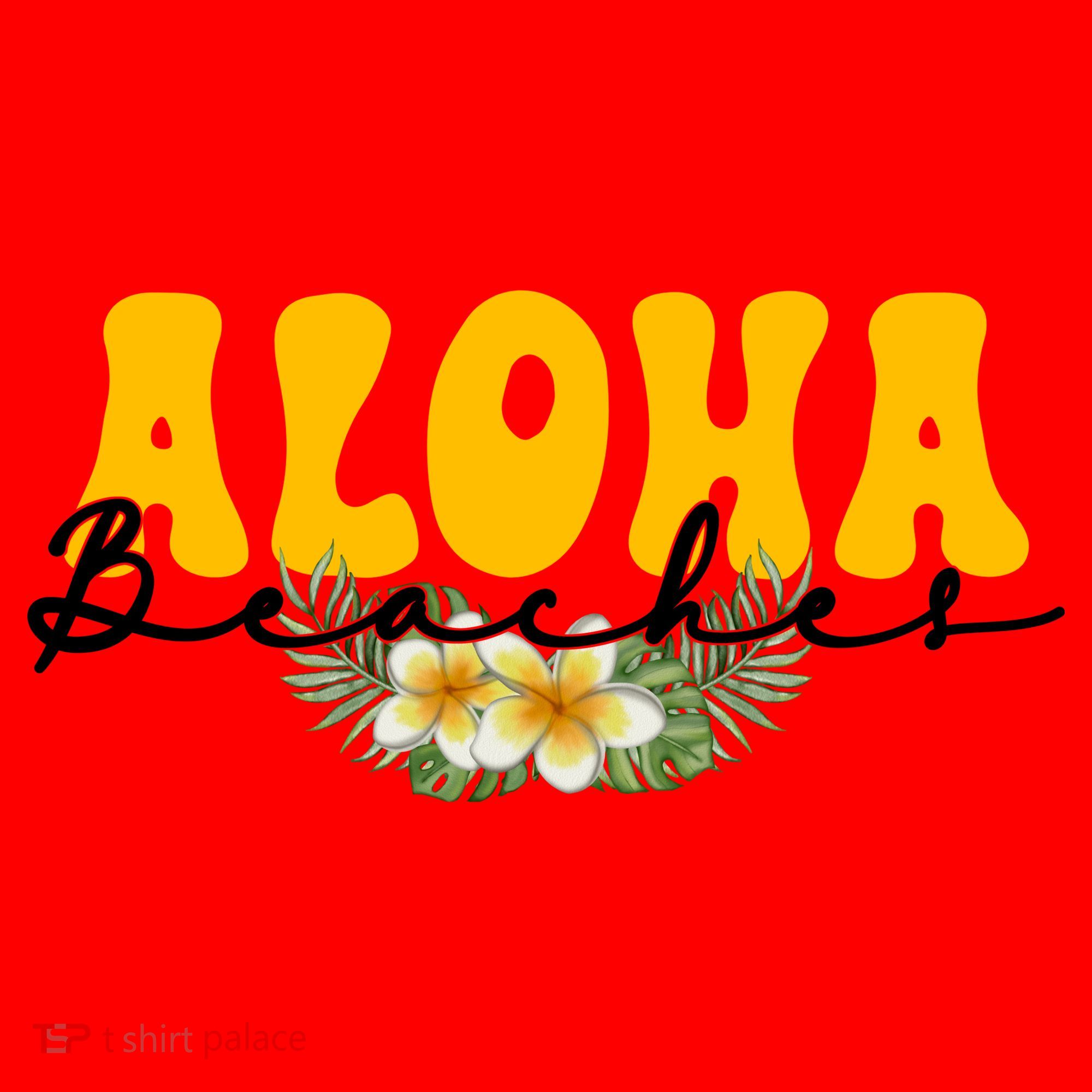 Aloha Beaches Funny Hawaii Tropical Santa Hat