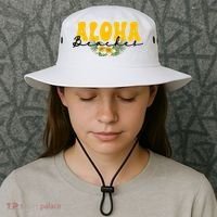 Aloha Beaches Funny Hawaii Tropical Bucket Hat thumb 3