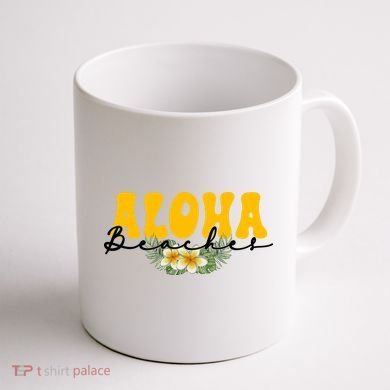 Aloha Beaches Funny Hawaii Tropical Coffee Mug back