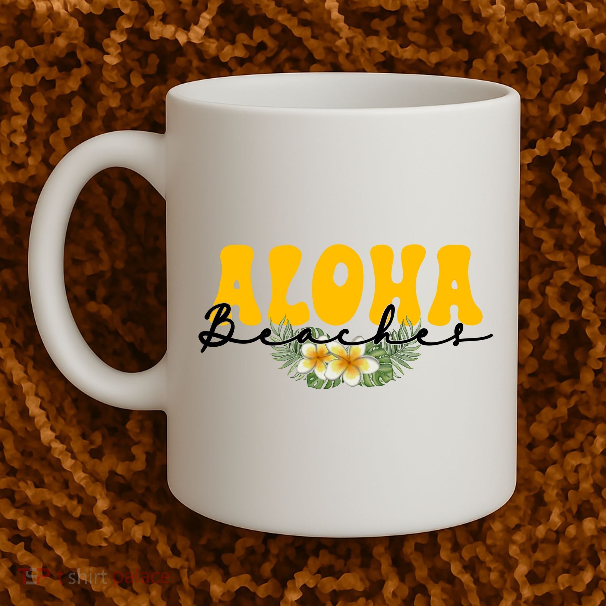 Aloha Beaches Funny Hawaii Tropical Coffee Mug