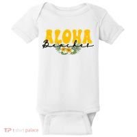 Aloha Beaches Funny Hawaii Tropical Baby Bodysuit thumb 0