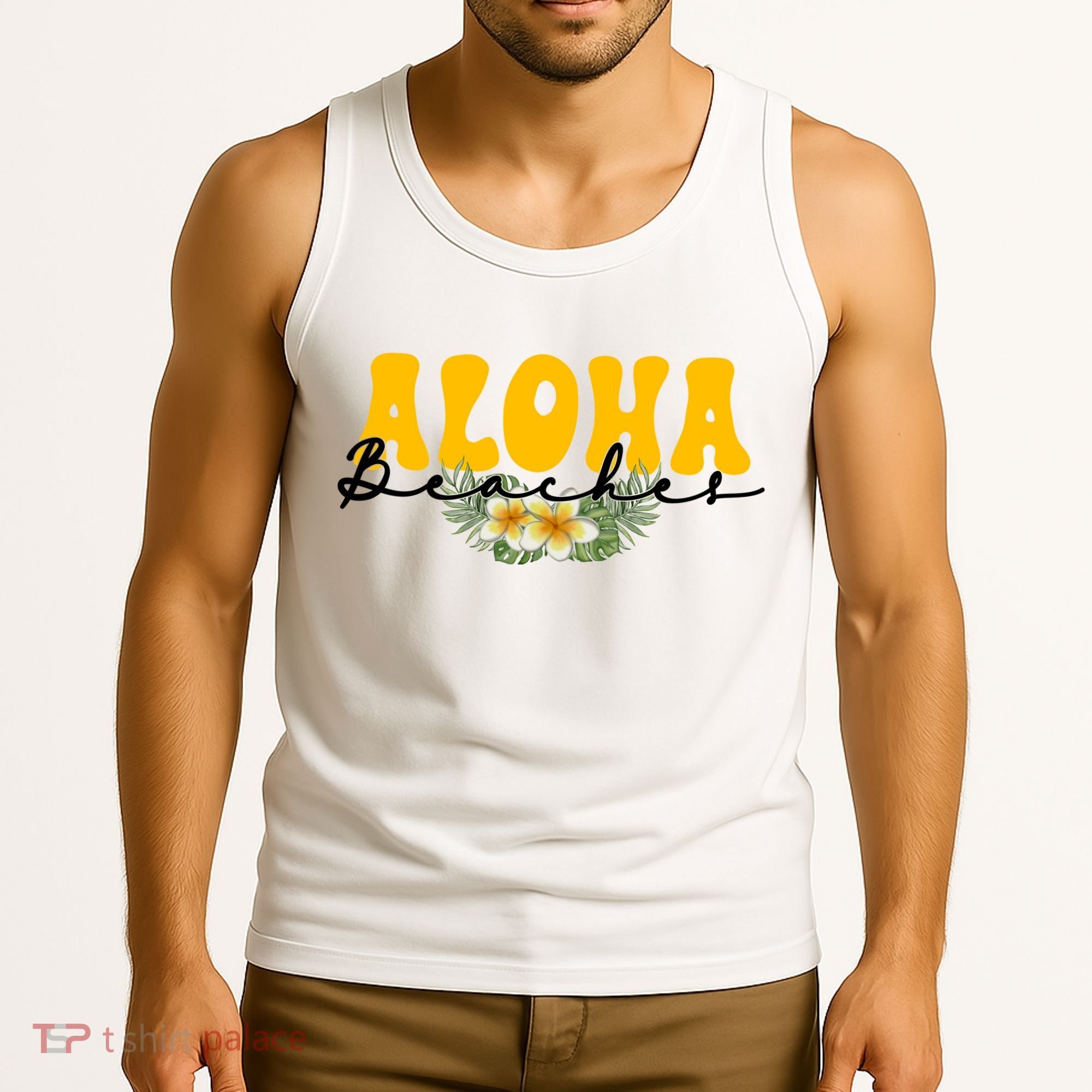 Aloha Beaches Funny Hawaii Tropical Tank Top