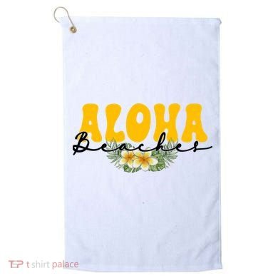 Aloha Beaches Funny Hawaii Tropical Golf Towel