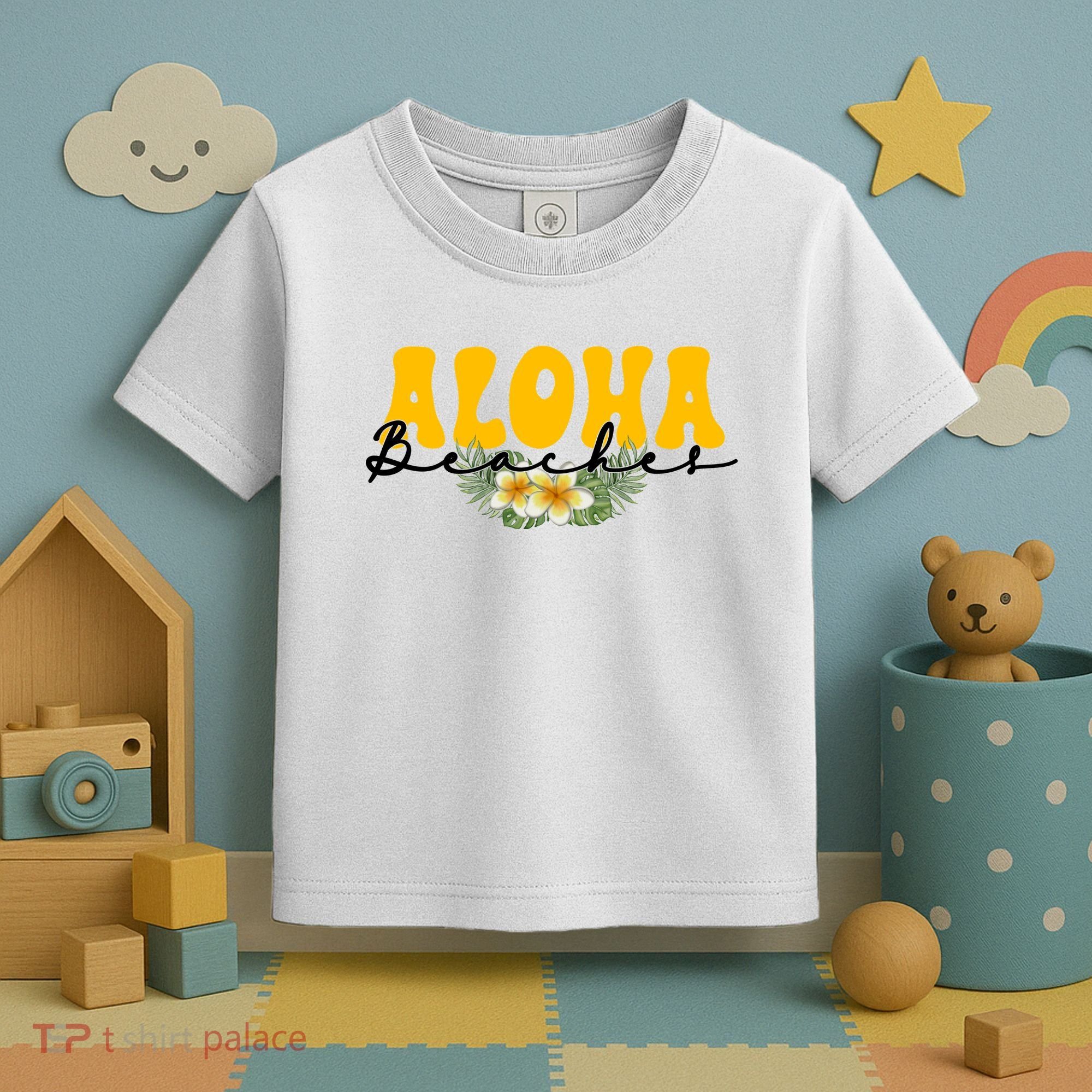 Aloha Beaches Funny Hawaii Tropical Toddler T-Shirt