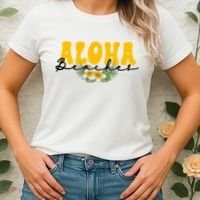 Aloha Beaches Funny Hawaii Tropical Women's T-Shirt thumb 2