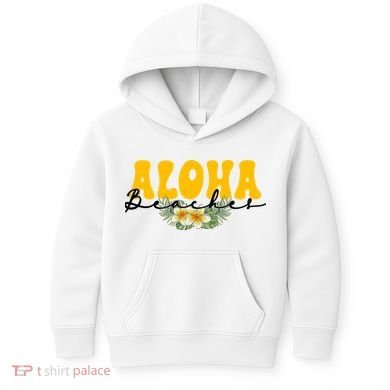 Aloha Beaches Funny Hawaii Tropical Kids Hoodie