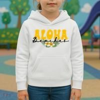 Aloha Beaches Funny Hawaii Tropical Kids Hoodie thumb 3