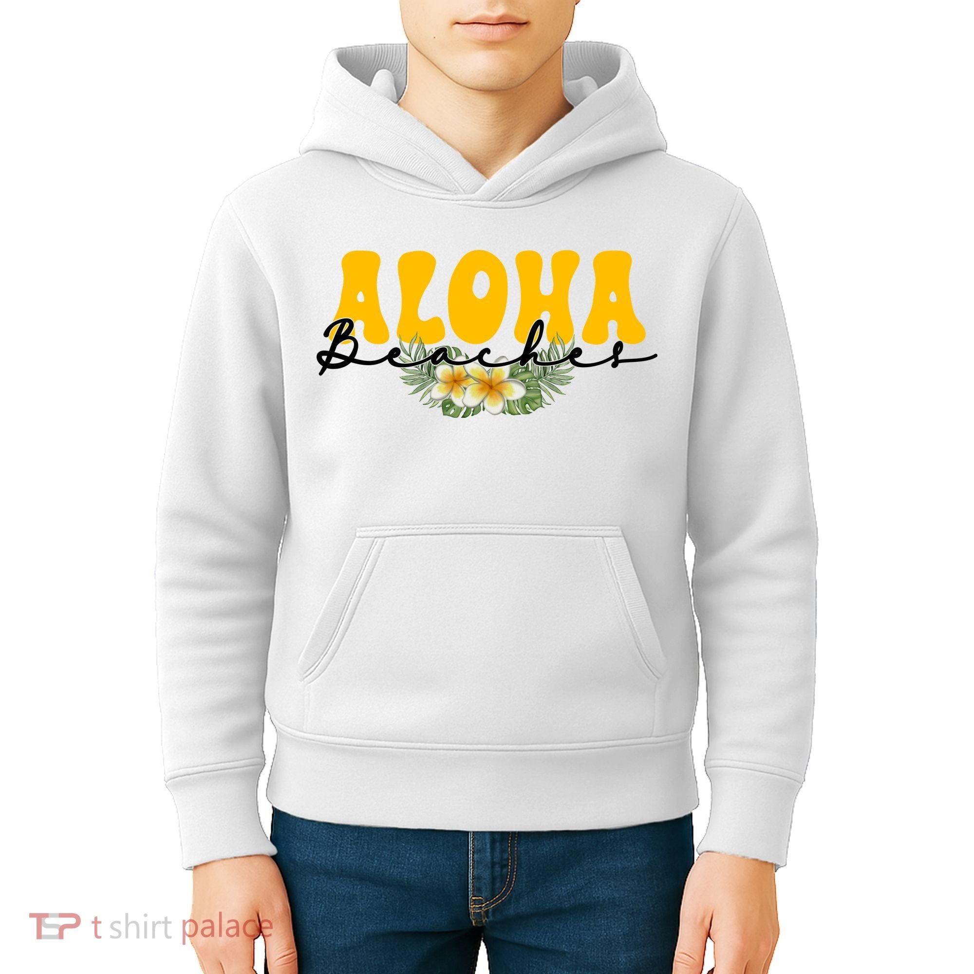Aloha Beaches Funny Hawaii Tropical Kids Hoodie