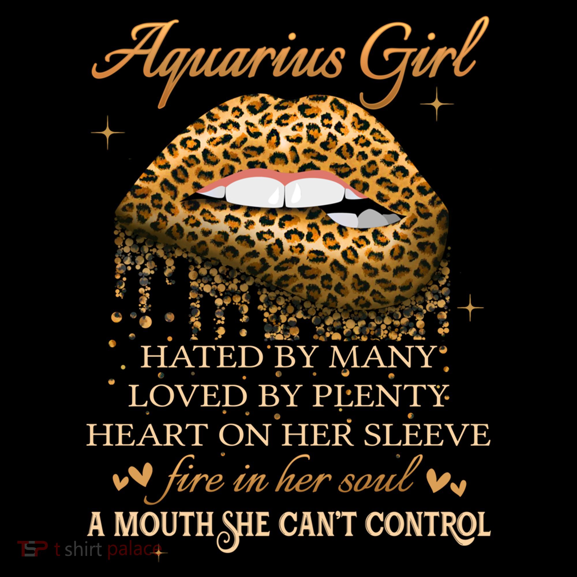 Aquarius Birthday Funny Gift Funny Leopard Sexy Lip Gift Coffee Mug