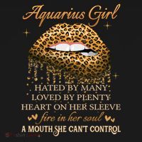 Aquarius Birthday Funny Gift Funny Leopard Sexy Lip Gift Women's Hoodie thumb 2