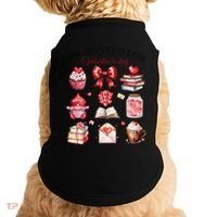 All Booked For ValentineS Day Coquette Bow Teacher Bookworm Doggie Tank thumb 0