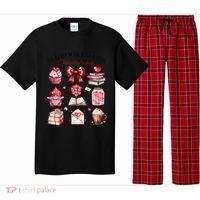 All Booked For ValentineS Day Coquette Bow Teacher Bookworm Pajama Set thumb 0