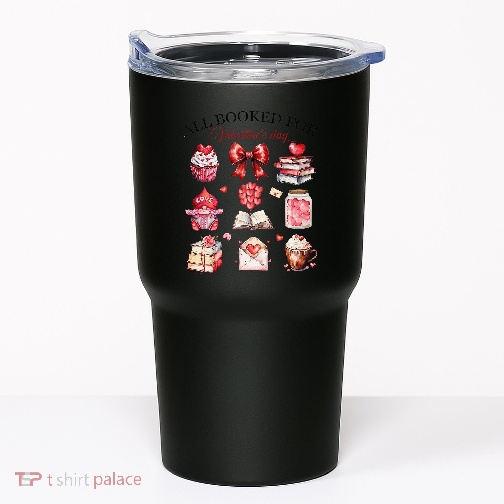 All Booked For ValentineS Day Coquette Bow Teacher Bookworm Tumbler