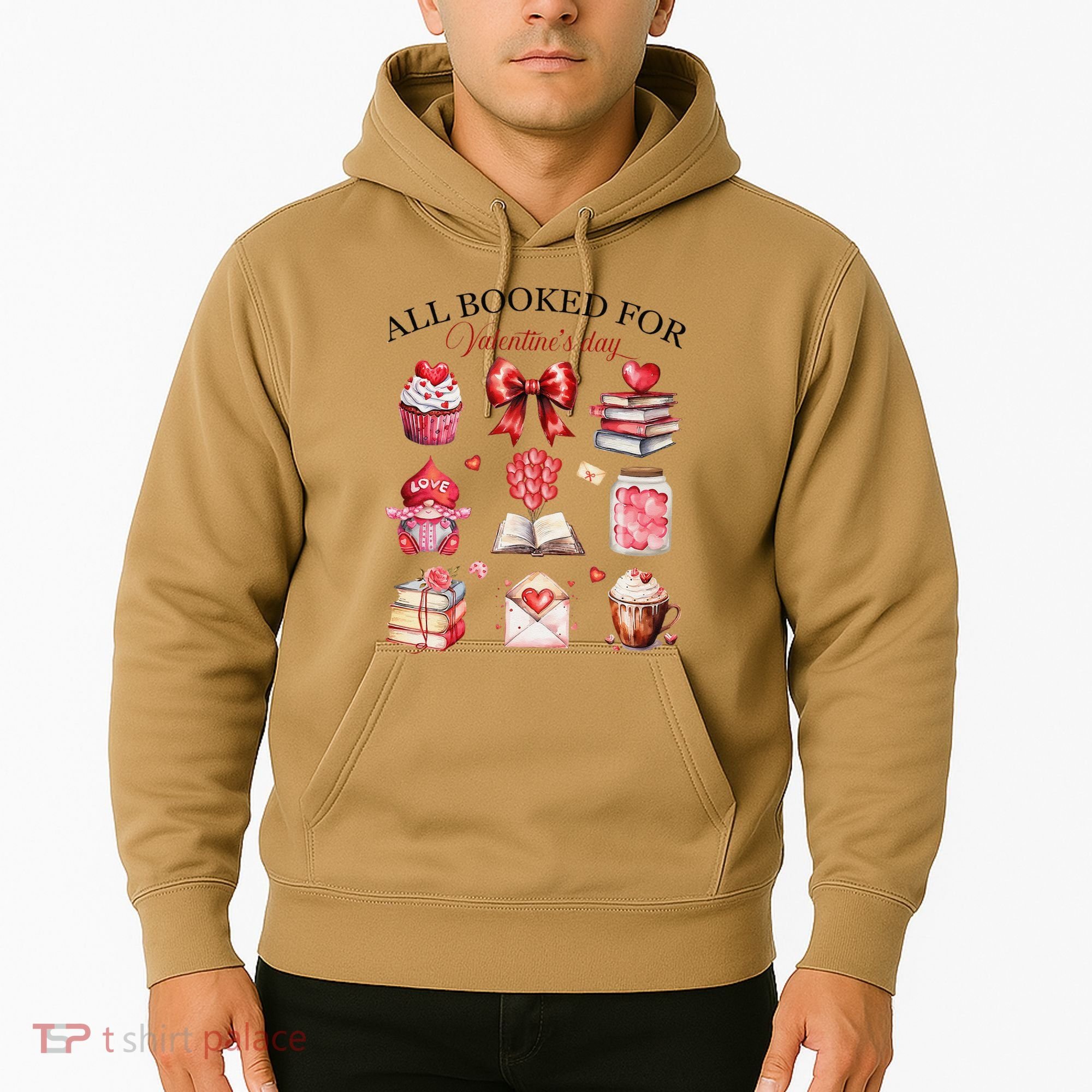 All Booked For ValentineS Day Coquette Bow Teacher Bookworm Hoodie