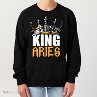 Aries Birthday Gifts King Aries Zodiac Women's Sweatshirt thumb 0