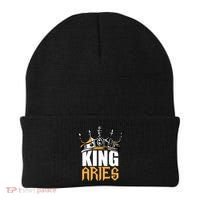 Aries Birthday Gifts King Aries Zodiac Beanie thumb 0