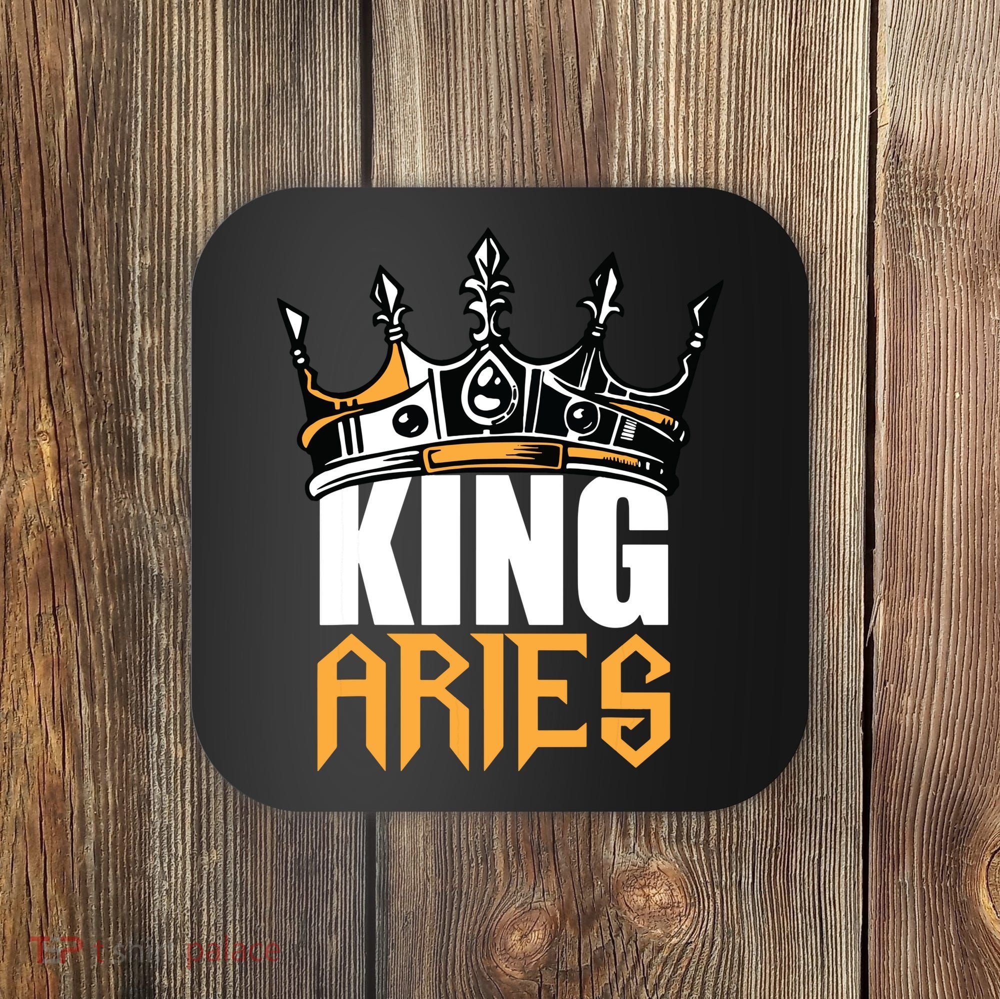 Aries Birthday Gifts King Aries Zodiac Coaster