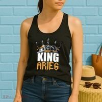 Aries Birthday Gifts King Aries Zodiac Women's Tank Top thumb 2