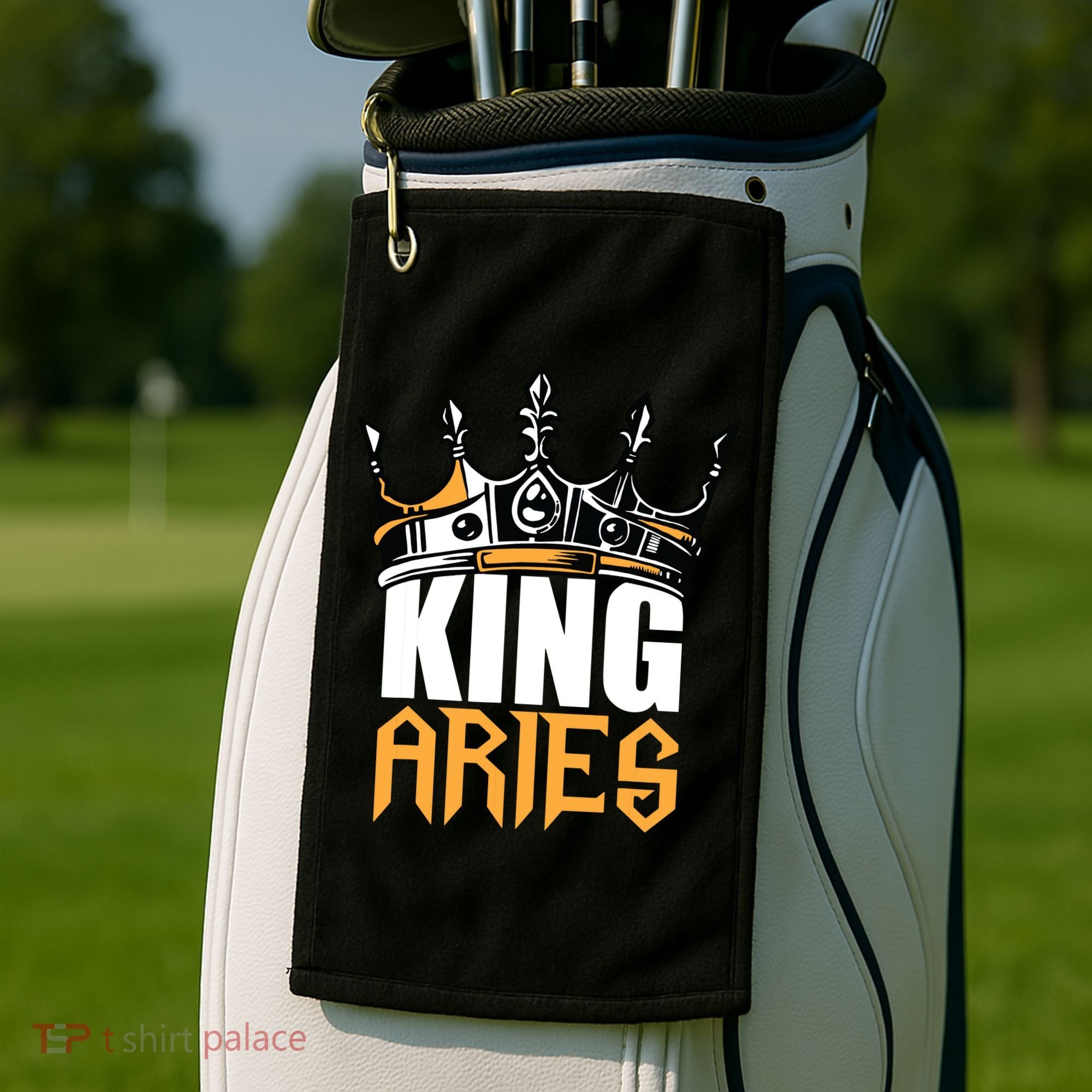 Aries Birthday Gifts King Aries Zodiac Golf Towel