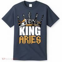 Aries Birthday Gifts King Aries Zodiac T-Shirt thumb 0