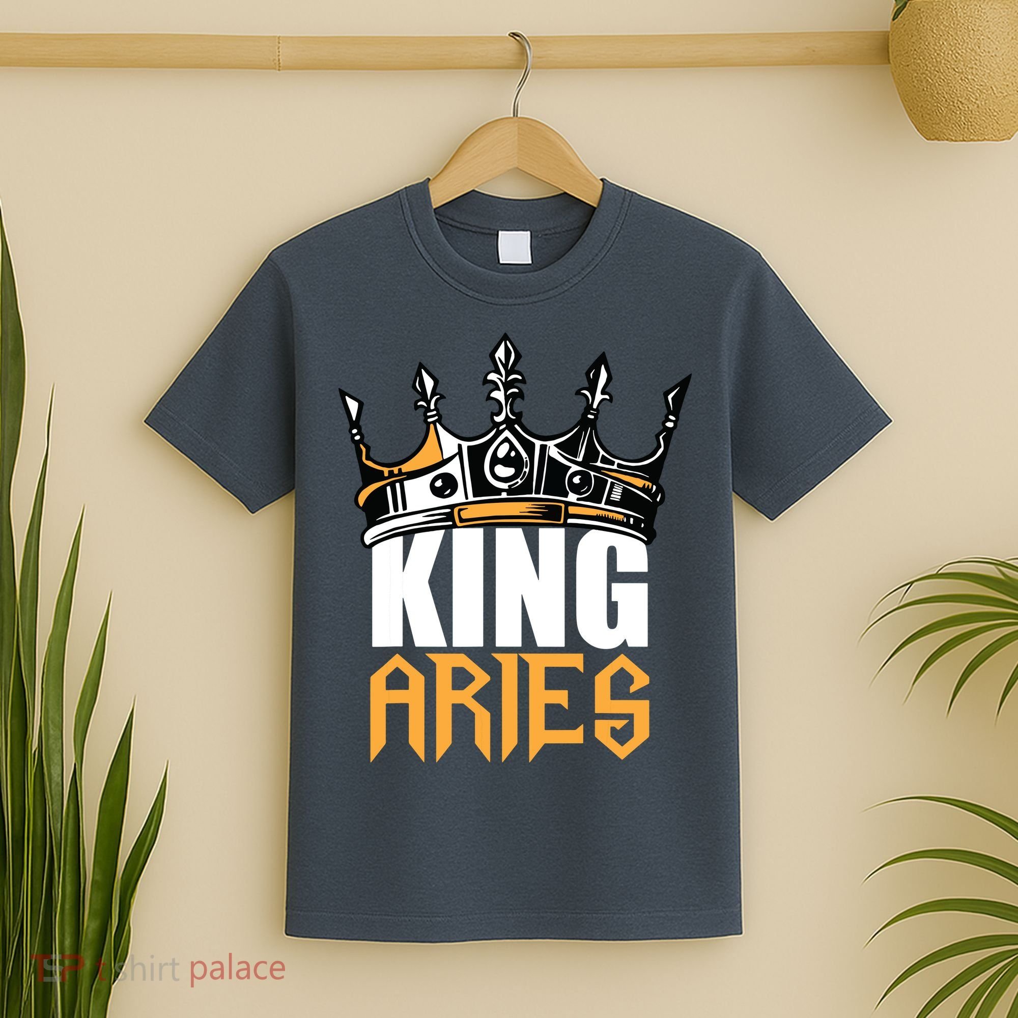 Aries Birthday Gifts King Aries Zodiac T-Shirt
