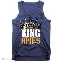 Aries Birthday Gifts King Aries Zodiac Tank Top thumb 0