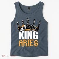 Aries Birthday Gifts King Aries Zodiac Tank Top thumb 2