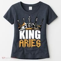 Aries Birthday Gifts King Aries Zodiac Women's T-Shirt thumb 0