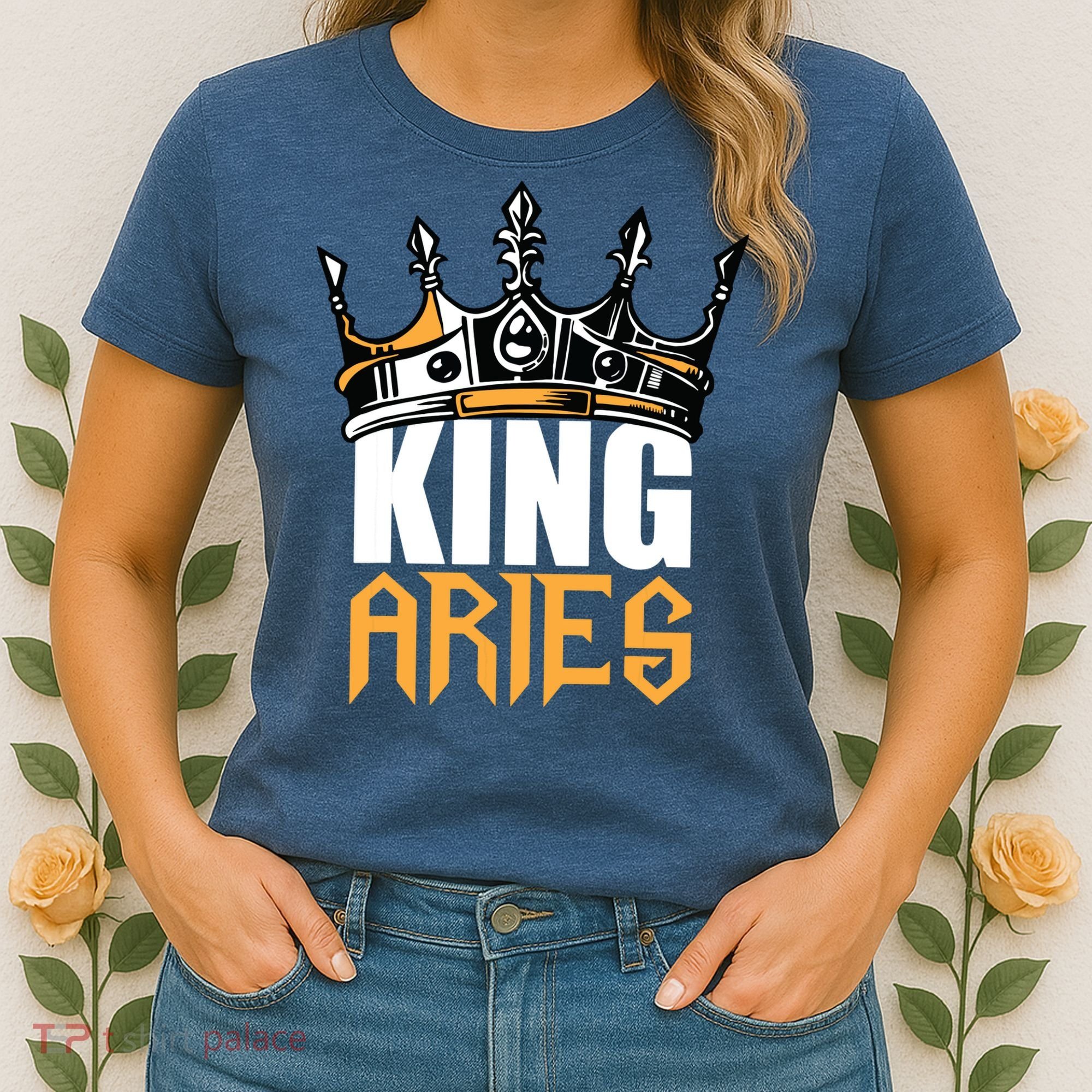 Aries Birthday Gifts King Aries Zodiac Women's T-Shirt