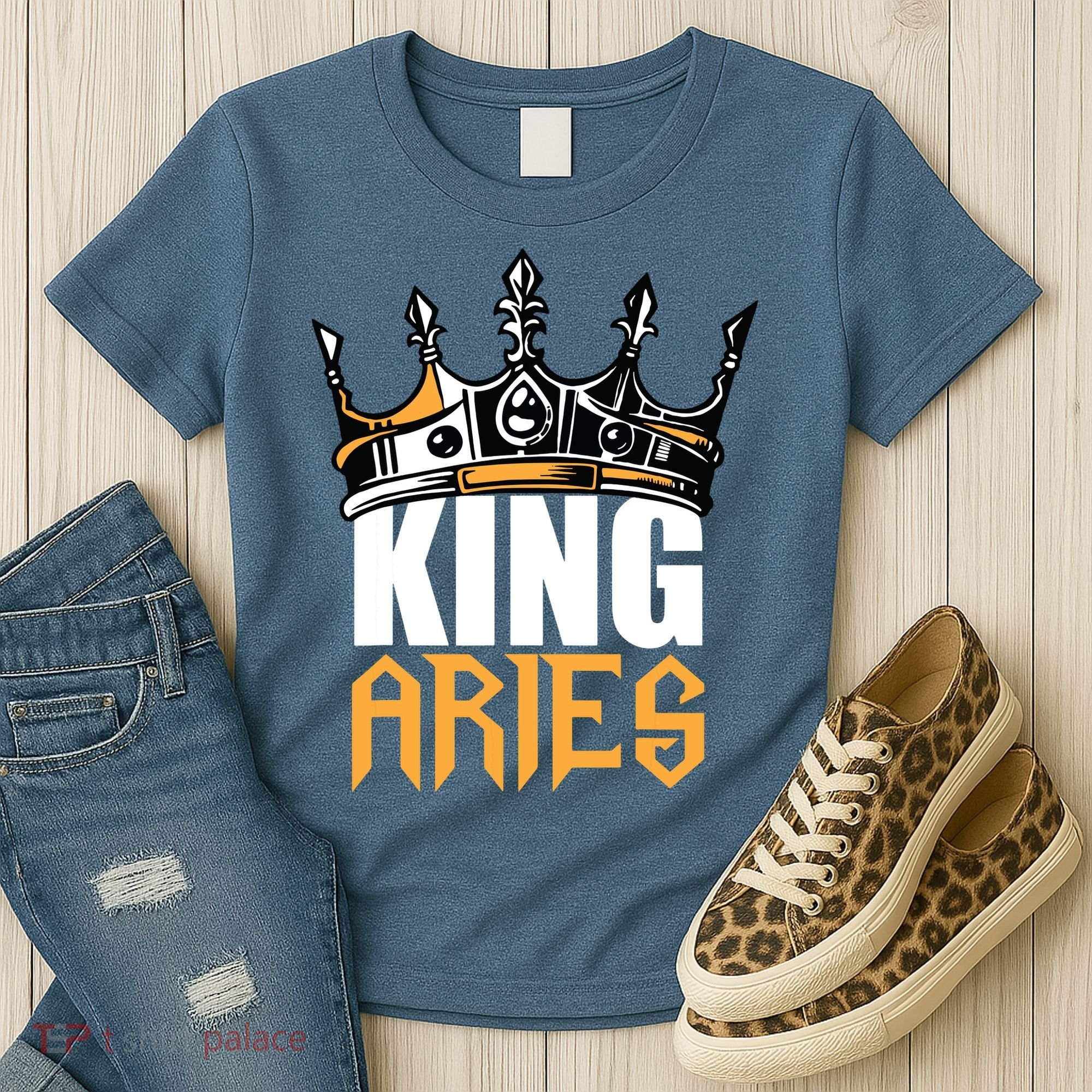 Aries Birthday Gifts King Aries Zodiac Women's T-Shirt