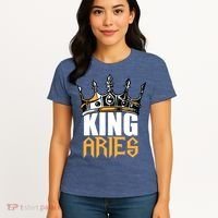 Aries Birthday Gifts King Aries Zodiac Women's T-Shirt thumb 4