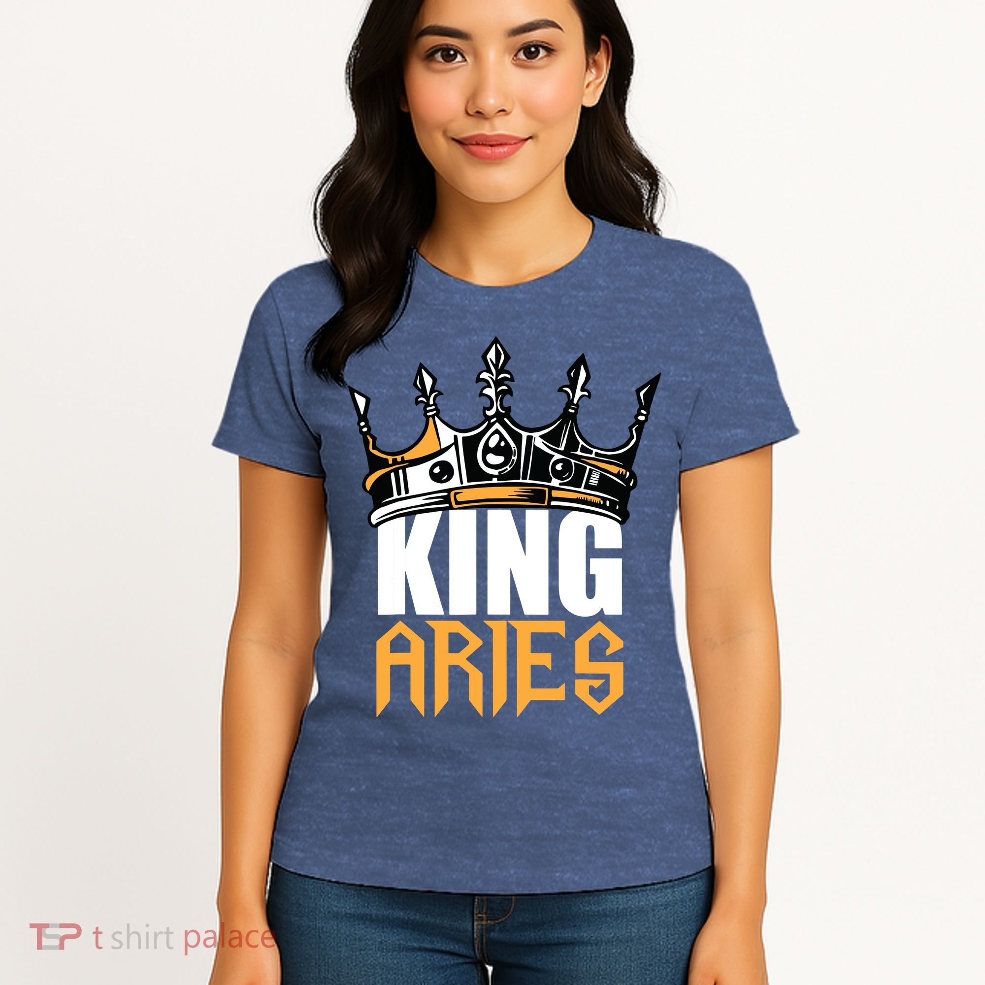 Aries Birthday Gifts King Aries Zodiac Women's T-Shirt