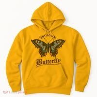 Antisocial Butterfly Grunge Fairycore Aesthetic Introvert Hoodie thumb 0