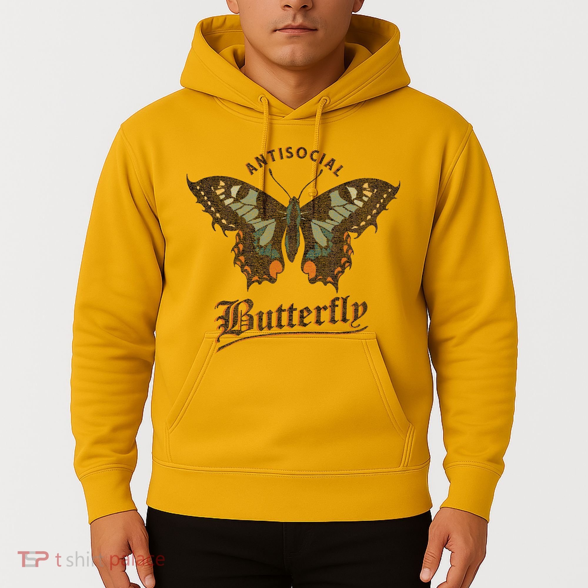 Antisocial Butterfly Grunge Fairycore Aesthetic Introvert Hoodie