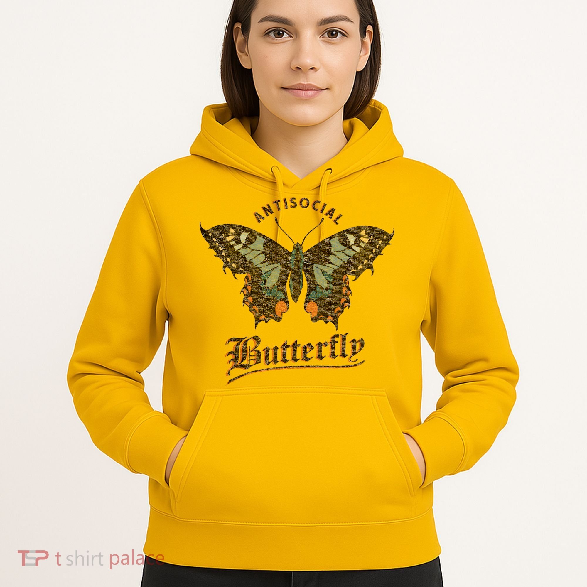 Antisocial Butterfly Grunge Fairycore Aesthetic Introvert Hoodie