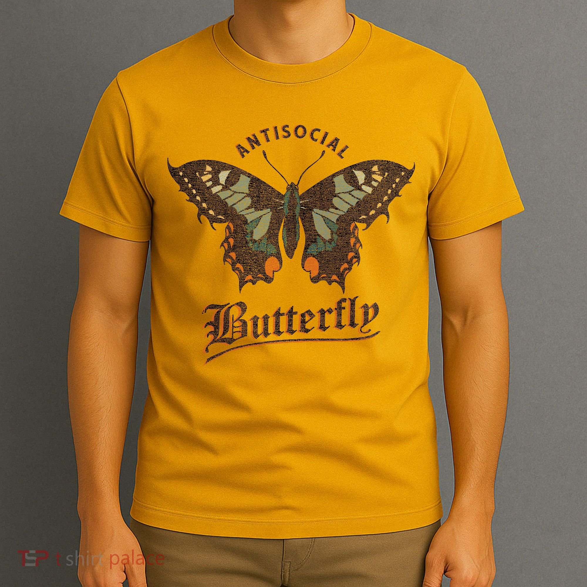 Antisocial Butterfly Grunge Fairycore Aesthetic Introvert T-Shirt