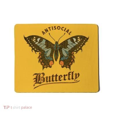 Antisocial Butterfly Grunge Fairycore Aesthetic Introvert Mousepad