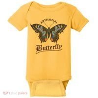 Antisocial Butterfly Grunge Fairycore Aesthetic Introvert Baby Bodysuit thumb 0