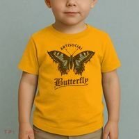 Antisocial Butterfly Grunge Fairycore Aesthetic Introvert Toddler T-Shirt thumb 2