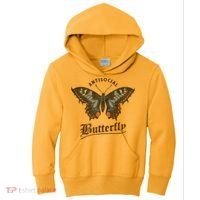 Antisocial Butterfly Grunge Fairycore Aesthetic Introvert Kids Hoodie thumb 0