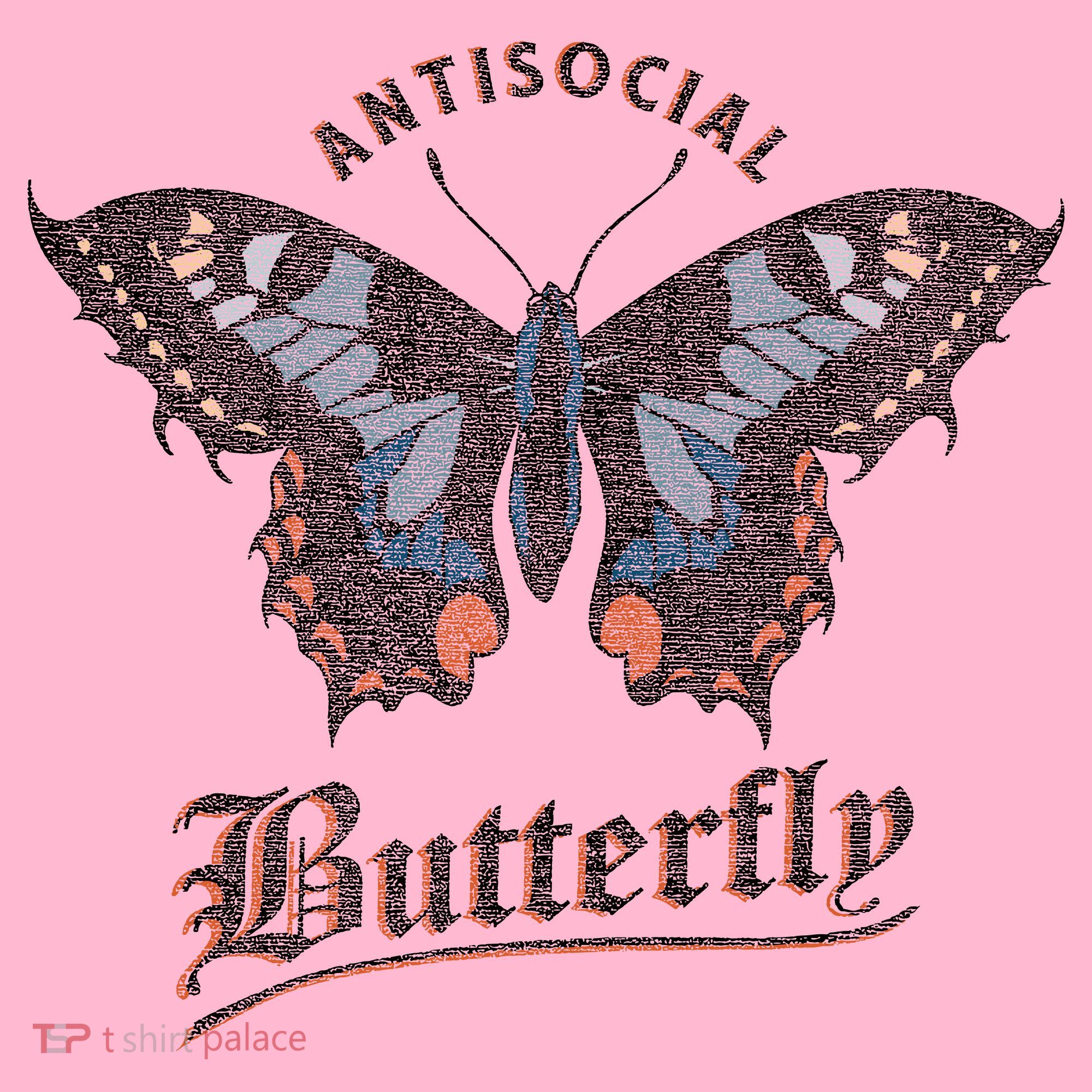 Antisocial Butterfly Grunge Fairycore Aesthetic Introvert Coaster
