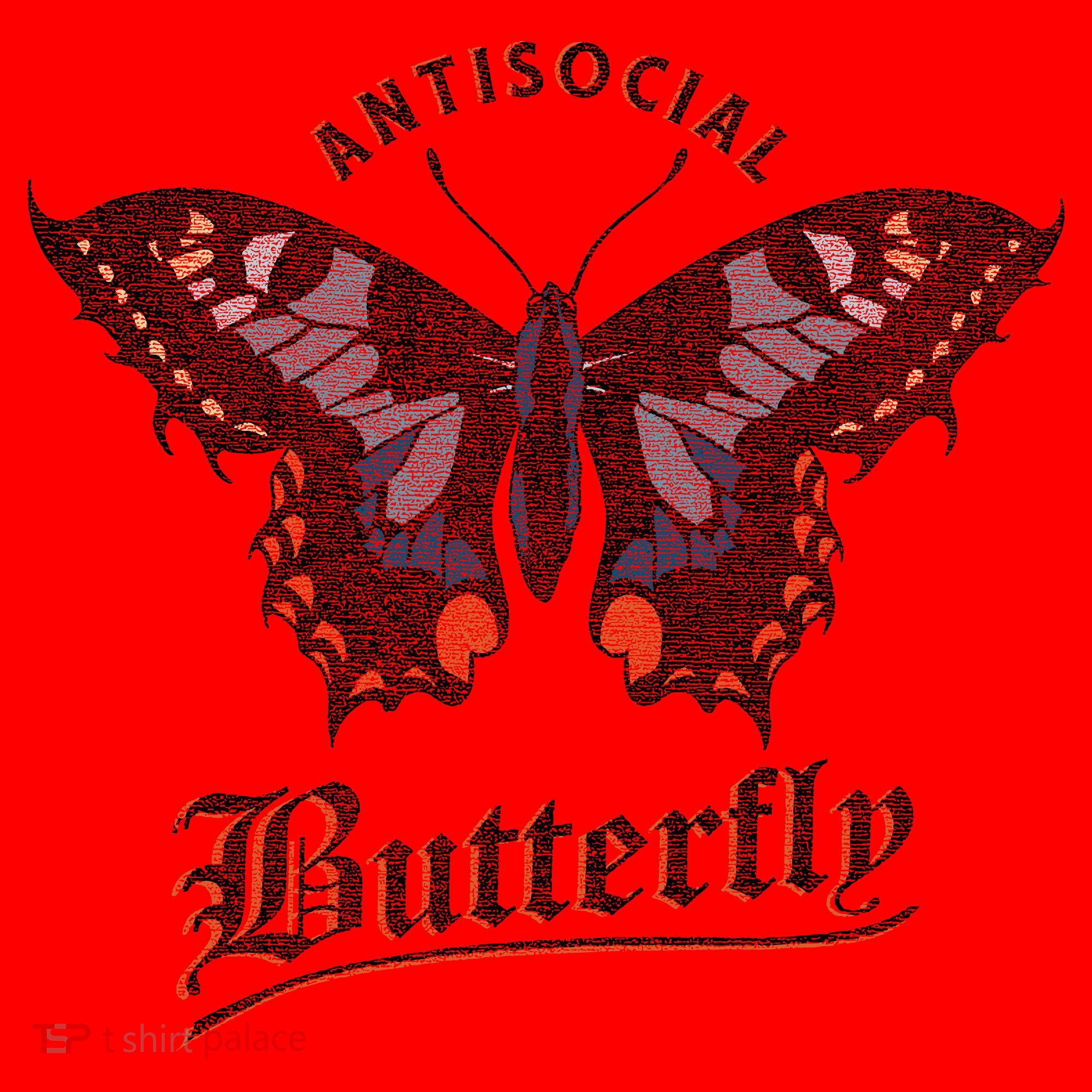 Antisocial Butterfly Grunge Fairycore Aesthetic Introvert Santa Hat